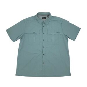 Orvis Open Air Caster SS Shirt Mineral Blue Vented Mesh Mens XL